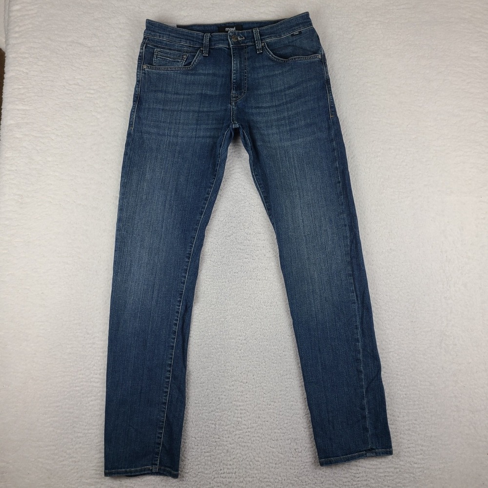 MAVI Jeans‎ Mens 32x34 Blue Zach Slim Leg Dark Wash Denim